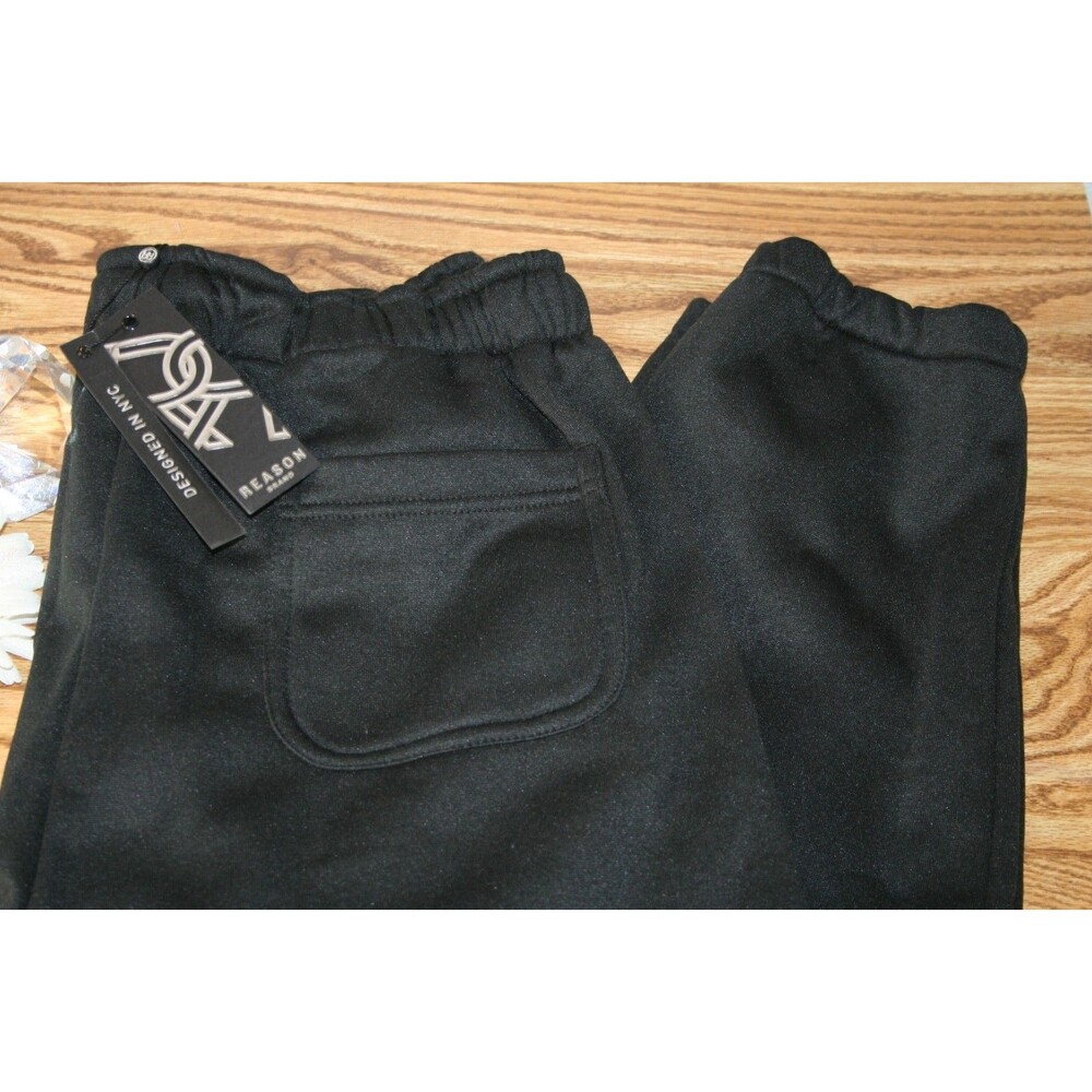 Reason Clothing Sweatpants Black Classic Basic Joggers Mens 2XL NWT